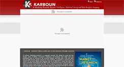 Desktop Screenshot of karboun.com
